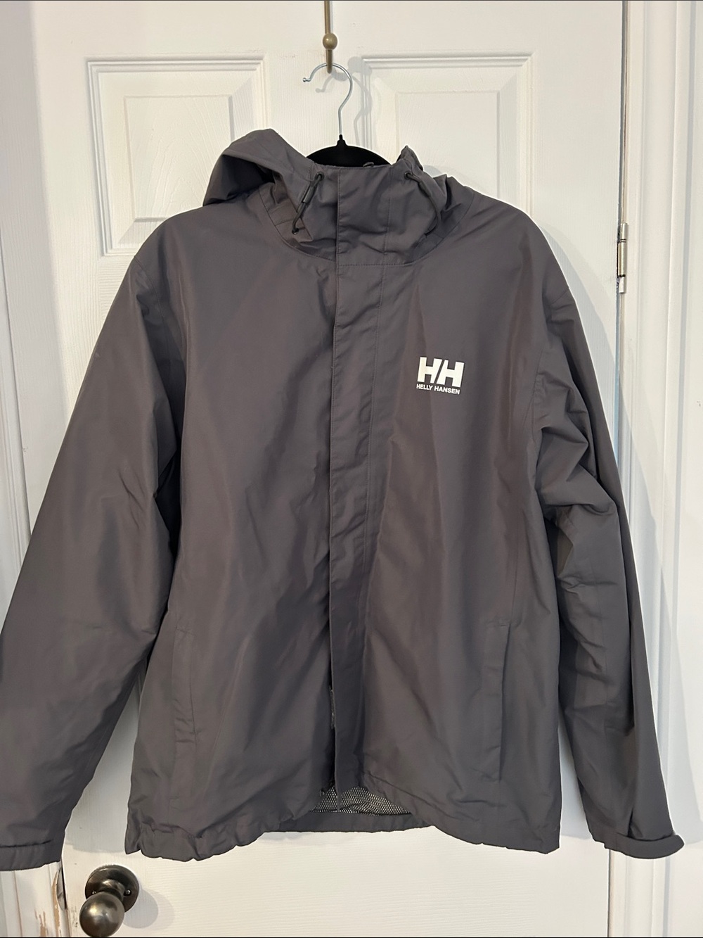Helly Hansen Dark Gray Hooded Shell Jacket